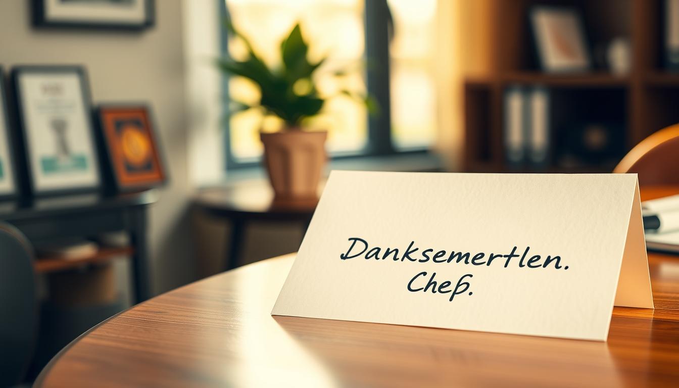 Beim Chef bedanken: Tipps und schriftliche Vorlagen für perfekte Dankschreiben