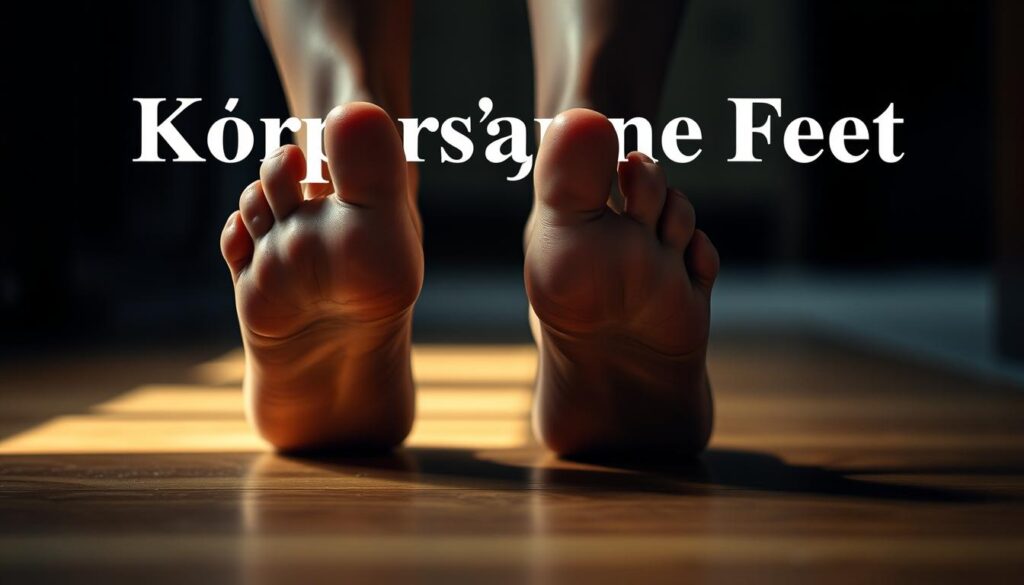 A detailed, intricately composed image of human feet, captured with a Sony A7R IV camera using a 70mm lens. The feet are sharply defined, with a polarized filter adding depth and clarity to the scene. The feet are the central focus, positioned prominently in the foreground, with the rest of the body fading into the background. The lighting is natural and evenly distributed, creating a sense of atmosphere and mood. The overall composition is balanced and visually striking, perfectly capturing the essence of "Körpersprache der Füße" and reflecting the themes of the article. A detailed, intricately composed image of human feet, captured with a Sony A7R IV camera using a 70mm lens. The feet are sharply defined, with a polarized filter adding depth and clarity to the scene. The feet are the central focus, positioned prominently in the foreground, with the rest of the body fading into the background. The lighting is natural and evenly distributed, creating a sense of atmosphere and mood. The overall composition is balanced and visually striking, perfectly capturing the essence of "Körpersprache der Füße" and reflecting the themes of the article.
