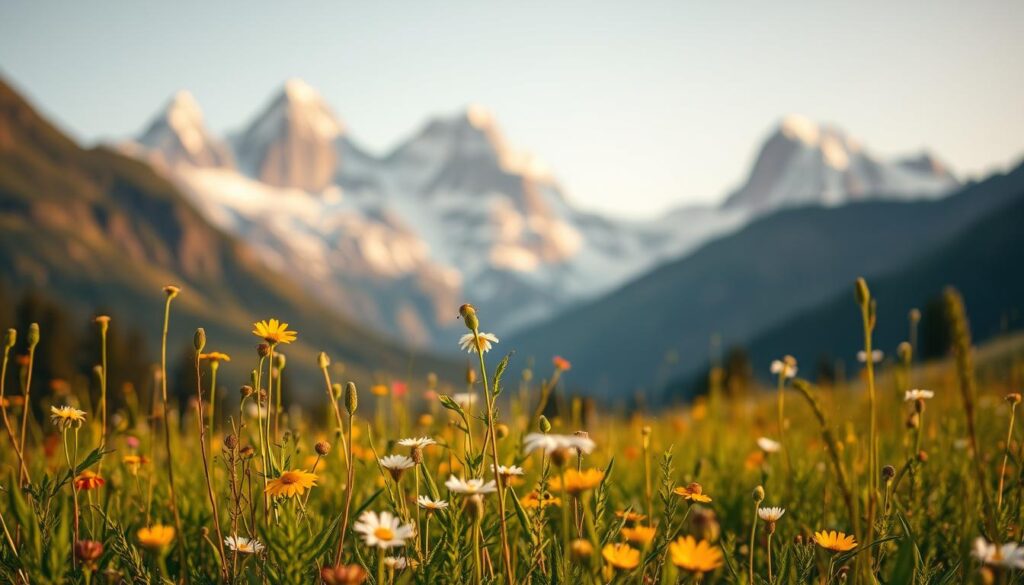 A serene personal growth landscape, bathed in warm, golden light. In the foreground, a lush, verdant field of wildflowers sways gently in the breeze, their vibrant hues and delicate petals symbolizing the blossoming of the self. Towering, snow-capped mountains rise majestically in the distance, their jagged peaks reaching towards the sky, a metaphor for the soaring ambitions and transformative potential within. The scene is captured with a Sony A7R IV, the 70mm lens rendering the details with stunning clarity and precision, the polarized filter enhancing the depth and vibrancy of the colors. This serene, inspirational landscape evokes a sense of inner peace, personal growth, and the endless possibilities that lie ahead. A serene personal growth landscape, bathed in warm, golden light. In the foreground, a lush, verdant field of wildflowers sways gently in the breeze, their vibrant hues and delicate petals symbolizing the blossoming of the self. Towering, snow-capped mountains rise majestically in the distance, their jagged peaks reaching towards the sky, a metaphor for the soaring ambitions and transformative potential within. The scene is captured with a Sony A7R IV, the 70mm lens rendering the details with stunning clarity and precision, the polarized filter enhancing the depth and vibrancy of the colors. This serene, inspirational landscape evokes a sense of inner peace, personal growth, and the endless possibilities that lie ahead.