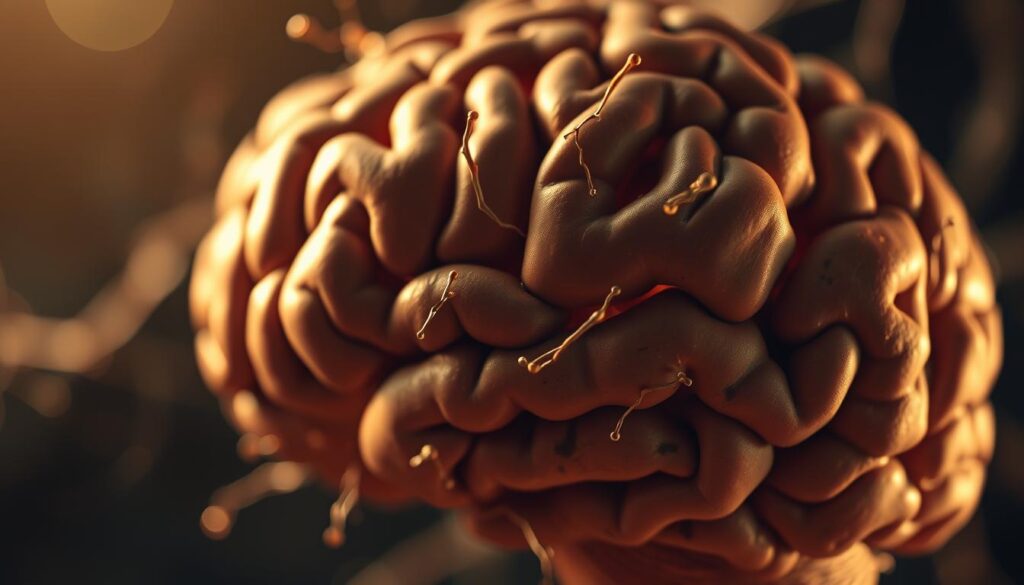 A striking close-up of a highly detailed and intricate brain structure, captured with precision and clarity. The neural pathways and synaptic connections are vividly rendered, conveying the complexity and dynamism of the human mind. The image is bathed in a warm, contemplative light, evoking a sense of intuitive understanding and intellectual inquiry. The sharp focus and polarized filter lend a sense of depth and dimensionality, drawing the viewer into the captivating complexity of neuroscience and the mechanisms behind human intuition. A striking close-up of a highly detailed and intricate brain structure, captured with precision and clarity. The neural pathways and synaptic connections are vividly rendered, conveying the complexity and dynamism of the human mind. The image is bathed in a warm, contemplative light, evoking a sense of intuitive understanding and intellectual inquiry. The sharp focus and polarized filter lend a sense of depth and dimensionality, drawing the viewer into the captivating complexity of neuroscience and the mechanisms behind human intuition.