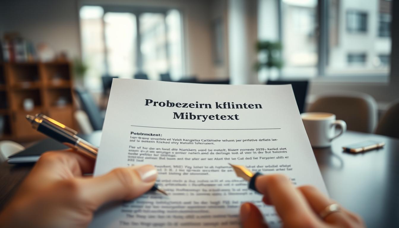 Probezeit-Kündigung: Mustertext und sichere Zustellung